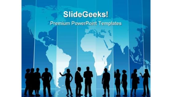 Business People Global PowerPoint Templates And PowerPoint Backgrounds 0711