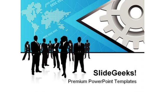 Business People Global PowerPoint Templates And PowerPoint Backgrounds 0811