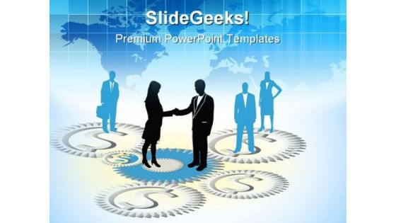 Business People Handshake PowerPoint Templates And PowerPoint Backgrounds 0611