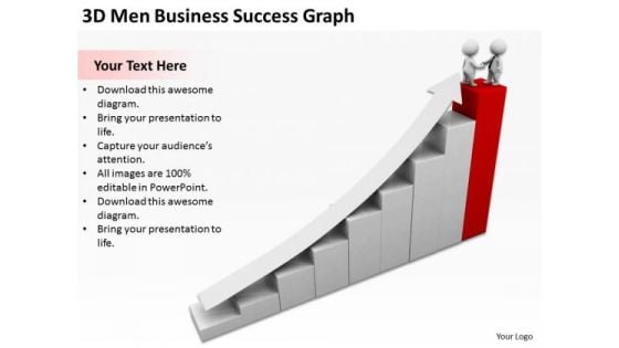 Business People Images 3d Men Free PowerPoint Templates Success Graph Slides