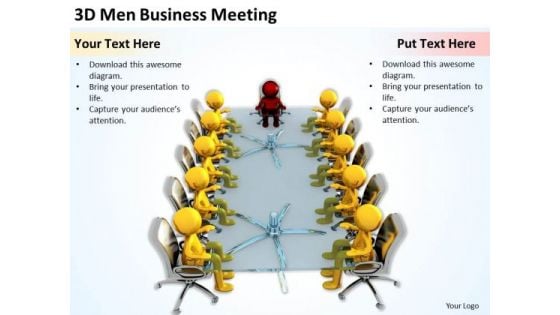 Business People Images 3d Men PowerPoint Presentation Meeting Slides