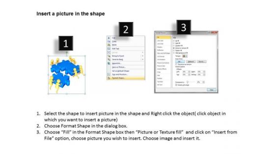 Business People Images 3d Men Team Arranging Puzzle Solution PowerPoint Slides