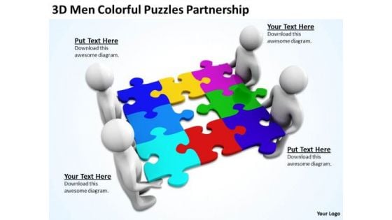 Business People Pictures 3d Men Colorful Puzzles Partnership PowerPoint Templates Business People Pictures 3d Men Colorful Puzzles Partnership PowerPoint Templates