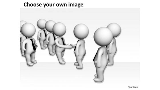 Business People Pictures 3d Men Team Handshake PowerPoint Templates