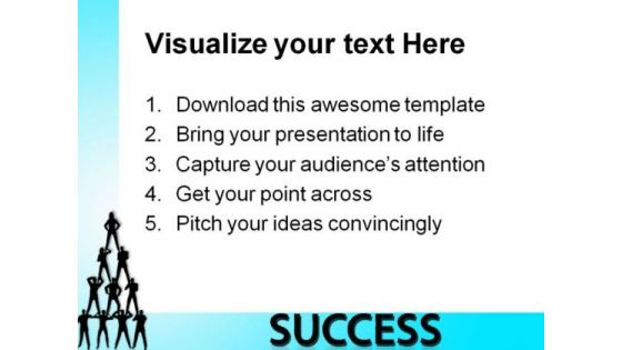 Business People Pyramid Success PowerPoint Themes And PowerPoint Slides 0511