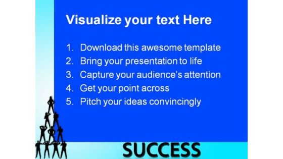 Business People Pyramid Success PowerPoint Themes And PowerPoint Slides 0511