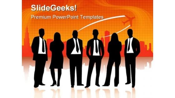 Business People Travel PowerPoint Templates And PowerPoint Backgrounds 0411