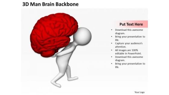 Business People Vector 3d Man Brain Backbone PowerPoint Templates Ppt Backgrounds For Slides