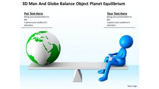 Business People Vector Object Planet Equilibrium PowerPoint Templates Ppt Backgrounds For Slides