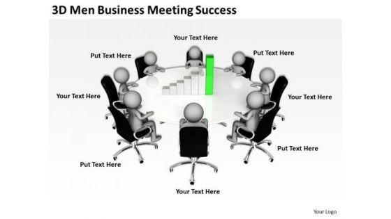 Business People Vector Templates Meeting Success PowerPoint Ppt Backgrounds For Slides