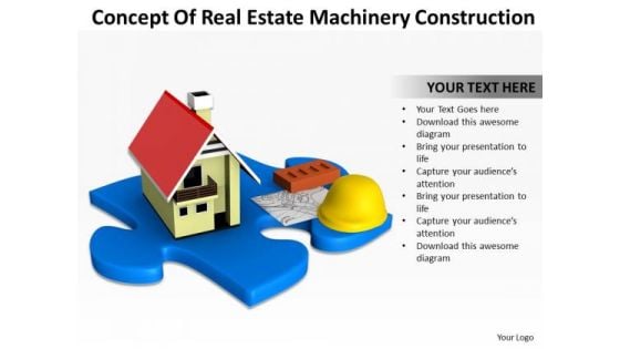 Business People Walking Concept Of Real Estate Machinery Construction PowerPoint Templates