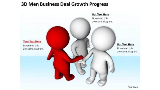 Business People Walking Deal Growth Progress PowerPoint Templates Ppt Backgrounds For Slides