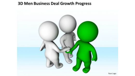 Business People Walking Deal Growth Progress PowerPoint Templates Ppt Backgrounds For Slides