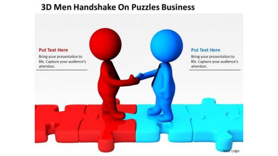Business People Walking On Puzzles PowerPoint Templates Free Download Slides