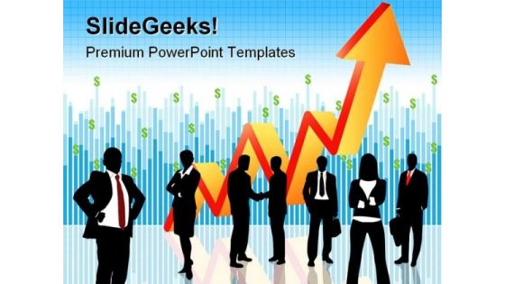 Business People With Growth Success PowerPoint Templates And PowerPoint Backgrounds 0511