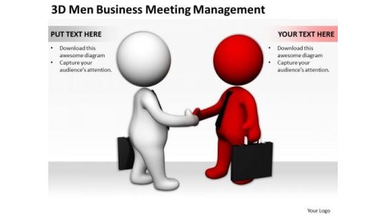 Business Persons 3d Men PowerPoint Presentations Meeting Management Templates