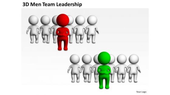 Business Persons 3d Men Team Leadership PowerPoint Templates Ppt Backgrounds For Slides