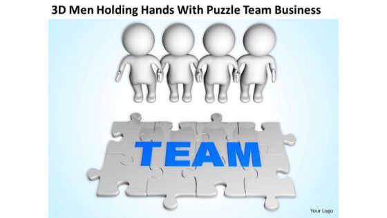 Business Persons Hands With Puzzle Team PowerPoint Templates Download