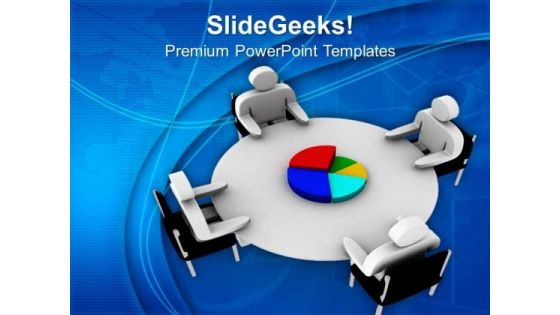 Business Pie Chart For Target Analysis PowerPoint Templates Ppt Backgrounds For Slides 0713