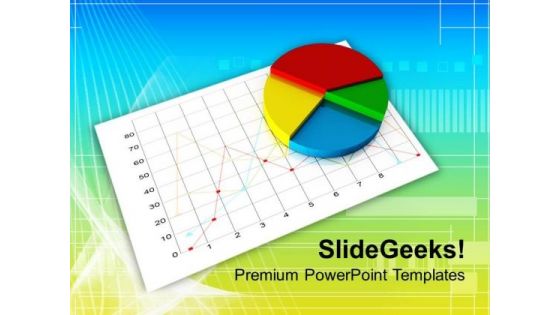 Business Pie Chart On White Graph PowerPoint Templates Ppt Backgrounds For Slides 0313