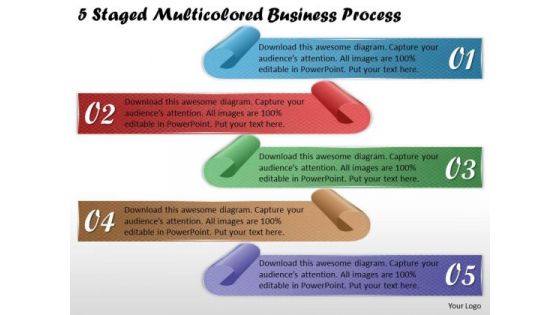 Business Plan And Strategy 5 Staged Multicolored Process Strategic Planning