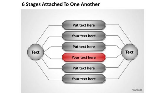 Business Plan And Strategy 6 Stages Attached To One Another Formulation