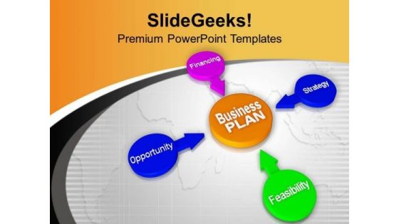 Business Plan Is Key Of Success PowerPoint Templates Ppt Backgrounds For Slides 0513