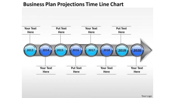 Business Plan Projections Time Line Chart PowerPoint Templates Ppt Slides Graphics