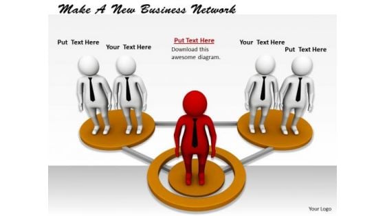 Business Plan Strategy Make New Network Concept