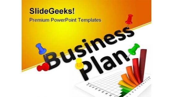 Business Plan Success PowerPoint Backgrounds And Templates 0111