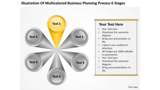 Business Planning Process 6 Stages Consulting Template PowerPoint Templates