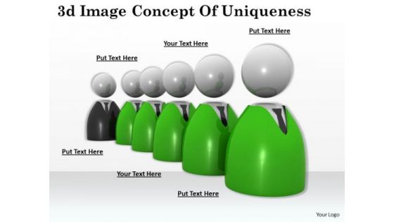 Business Planning Strategy 3d Image Concept Of Uniqueness Statement