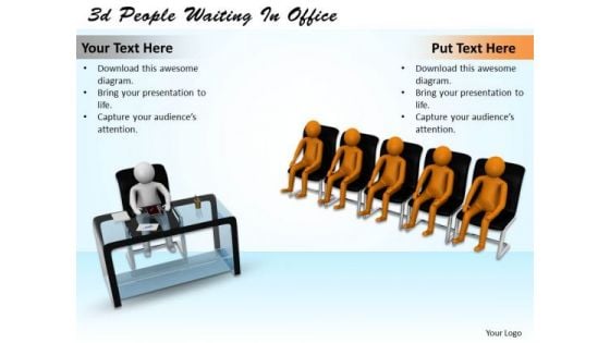 Business Planning Strategy 3d People Waiting Office Character Models