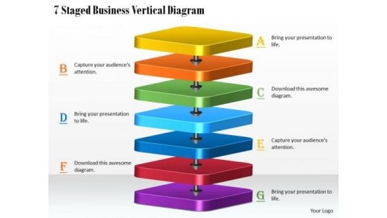 Business Planning Strategy 7 Staged Vertical Diagram Marketing