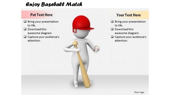 Business Policy And Strategy Enjoy Baseball Match Concept