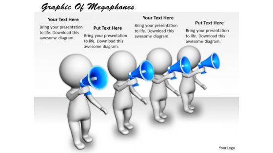Business Policy And Strategy Graphic Of Megaphones Concepts Business Policy And Strategy Graphic Of Megaphones Concepts