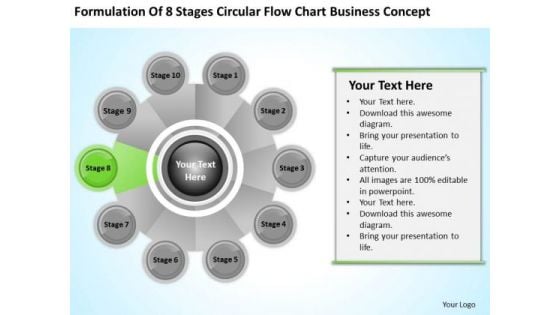 Business PowerPoint Examples Stages Circular Flow Chart Concept Ppt Templates