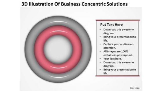 Business PowerPoint Presentation Concentric Solutions Ideas Slides