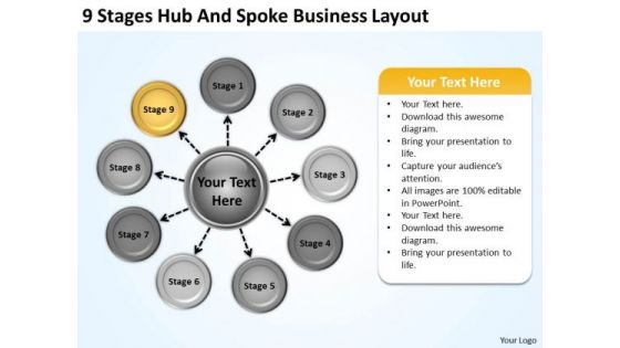 Business PowerPoint Presentation Layout Writing Plan Slides