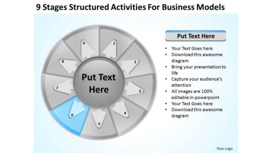 Business PowerPoint Presentation Models Plan Format Outline Slides