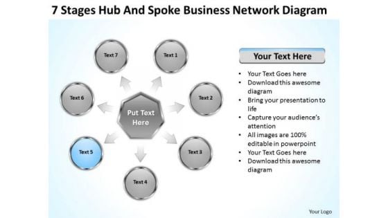 Business PowerPoint Presentation Network Diagram Web Design Plan Slides