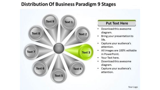 Business PowerPoint Presentation Paradigm 9 Stages Plan Templates