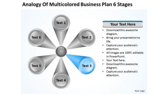 Business PowerPoint Presentations Plan 6 Stages Slides