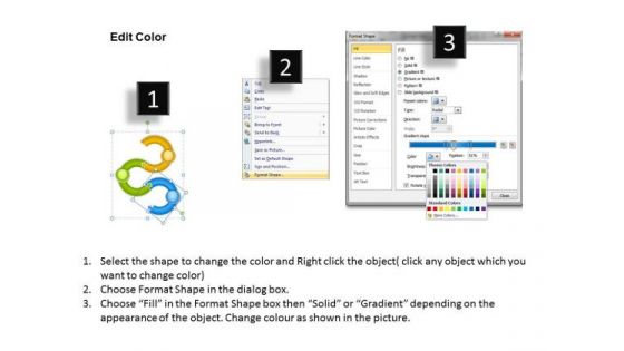 Business PowerPoint Template 3 Cs For Zigzag Path Diagram Ppt Templates