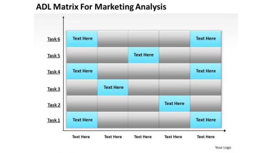 Business PowerPoint Template Adl Matrix For Marketing Analysis Ppt Templates