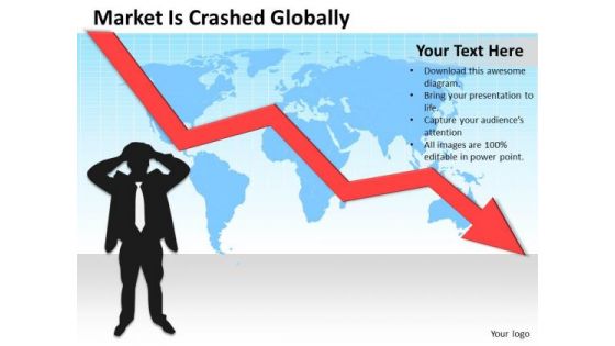 Business PowerPoint Template Crashed Globally Ppt Templates Backgrounds For Slides