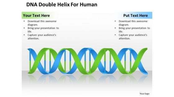 Business PowerPoint Template Dna Double Helix For Human Ppt Templates