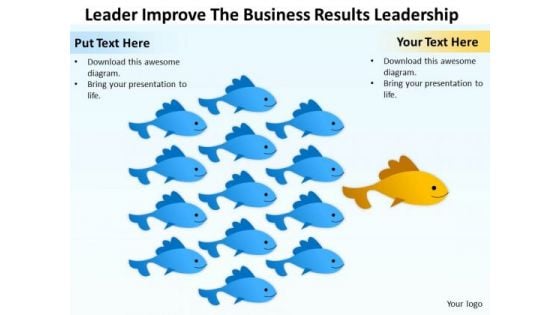 Business PowerPoint Template Leader Improve The Results Leadership Ppt Slides