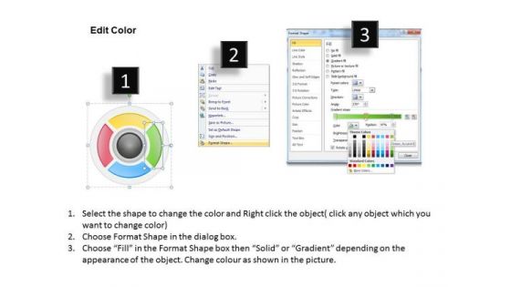 Business PowerPoint Template Multicolor Circle For 4ps Of Marketing Ppt Templates