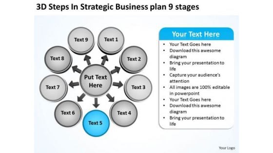 Business PowerPoint Templates Plan 9 Stages Circular Layout Network